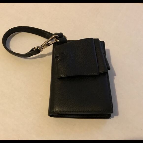 YSL rive gauche WALLET Wristlet clutch bag BLACK NWT Authentic - Picture 6 of 11